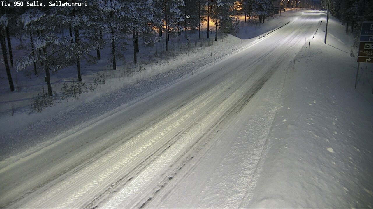 Weather Camera Image Road 950 Salla, Sallatunturi, Salla, Lappi