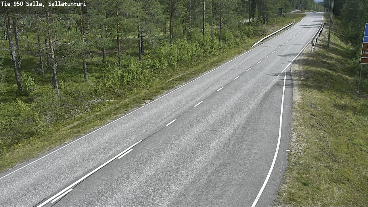 Weather Camera Image Road 950 Salla, Sallatunturi, Salla, Lappi