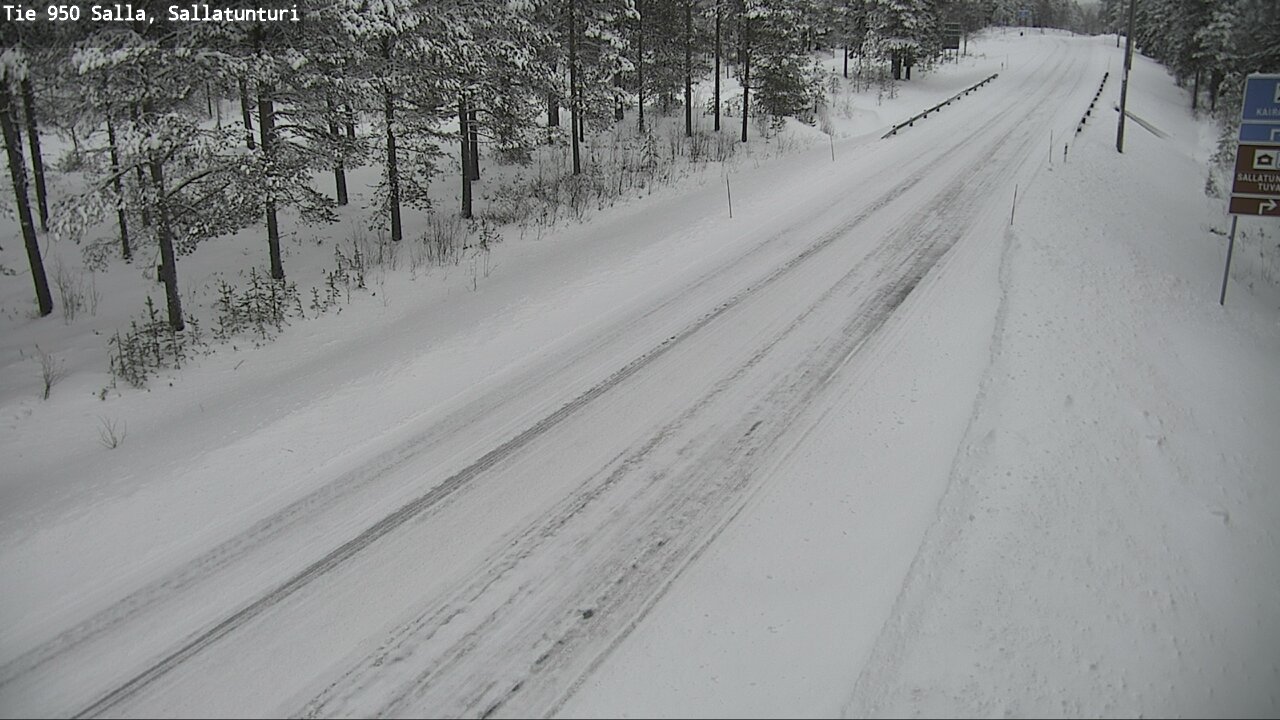 Kelikamerat Kuva Tie 950 Salla, Sallatunturi, Salla, Lappi