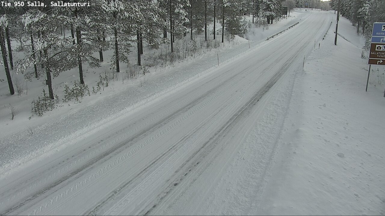 Weather Camera Image Road 950 Salla, Sallatunturi, Salla, Lappi