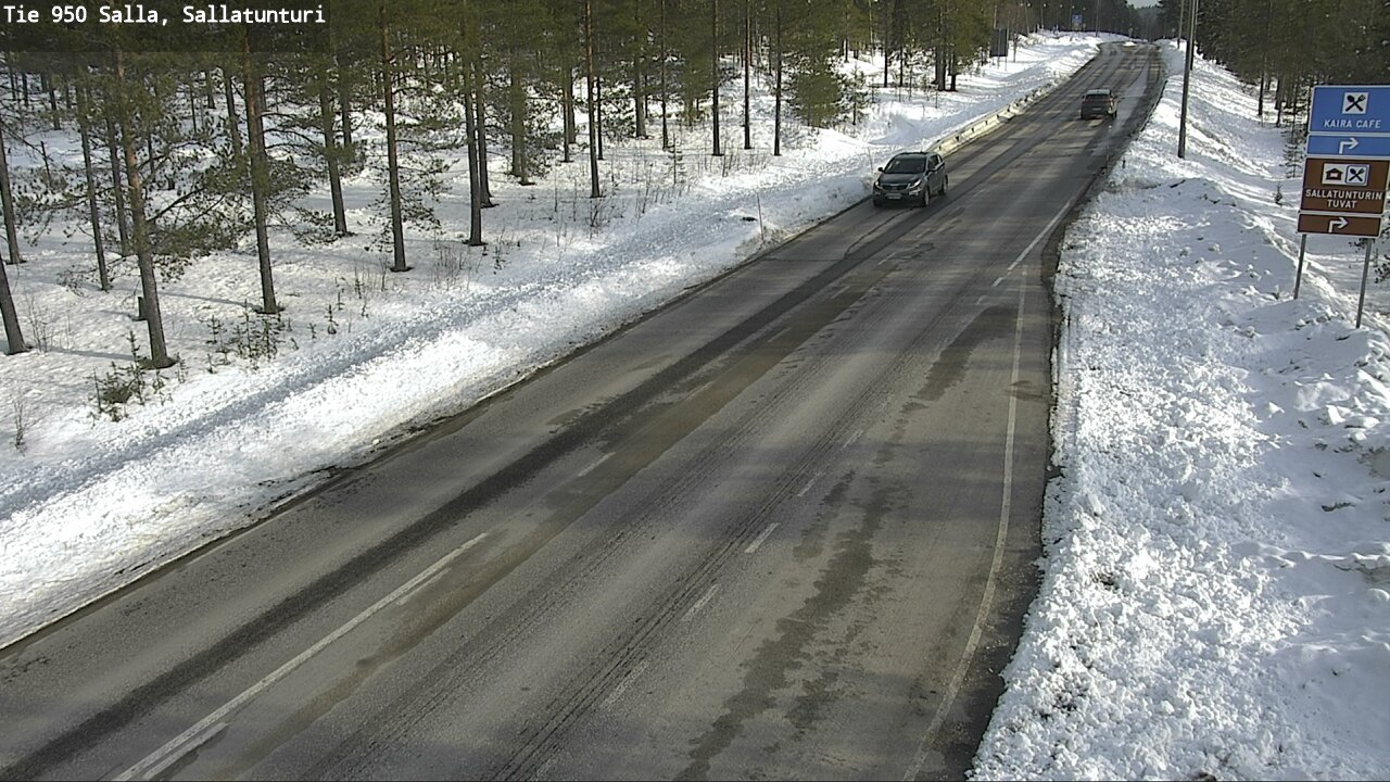 Weather Camera Image Väg 950 Salla, Sallatunturi, Salla, Lappi