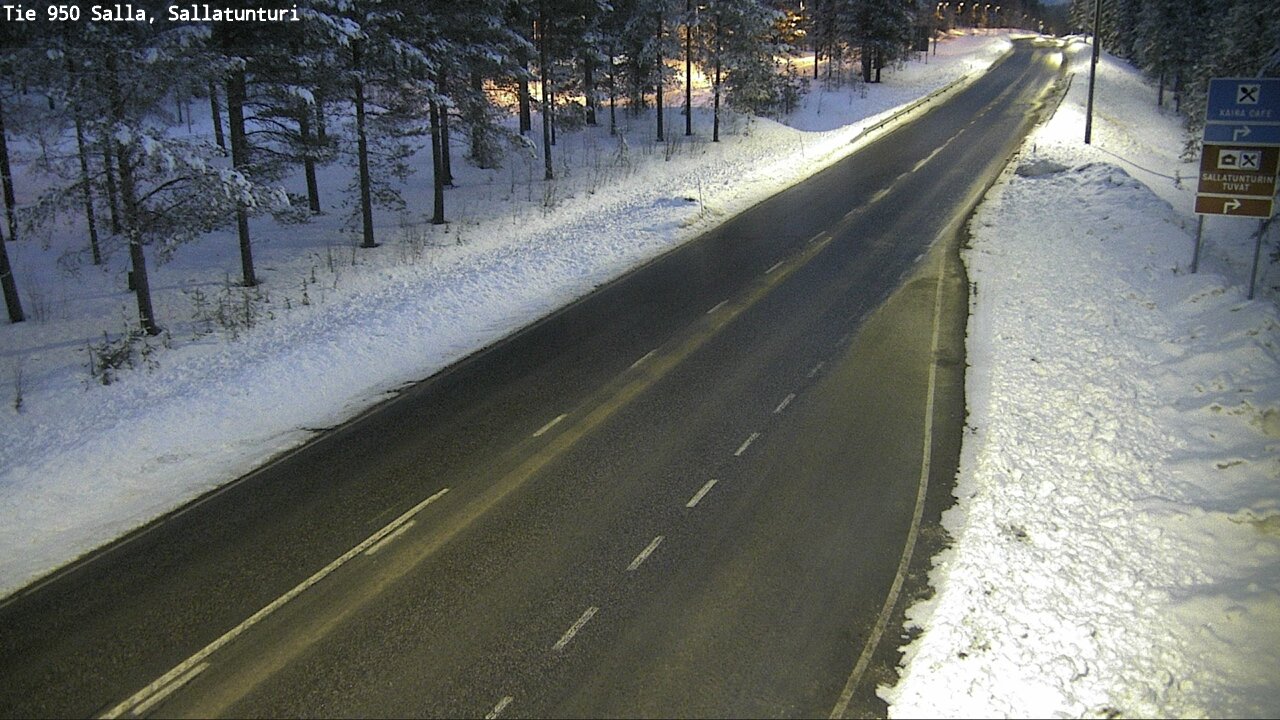 Kelikamerat Kuva Tie 950 Salla, Sallatunturi, Salla, Lappi