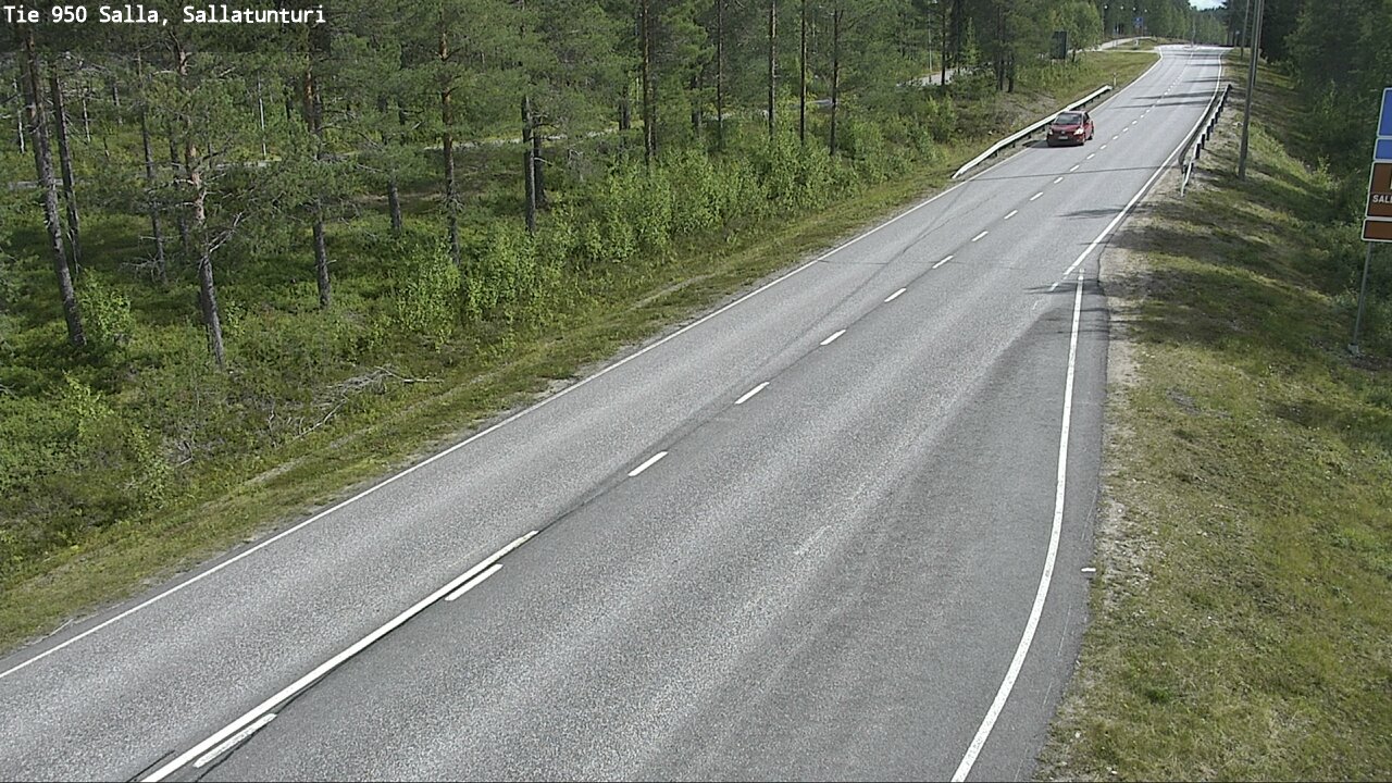 Weather Camera Image Road 950 Salla, Sallatunturi, Salla, Lappi