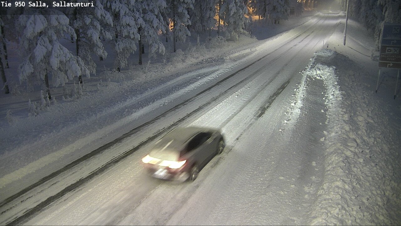 Kelikamerat Kuva Tie 950 Salla, Sallatunturi, Salla, Lappi