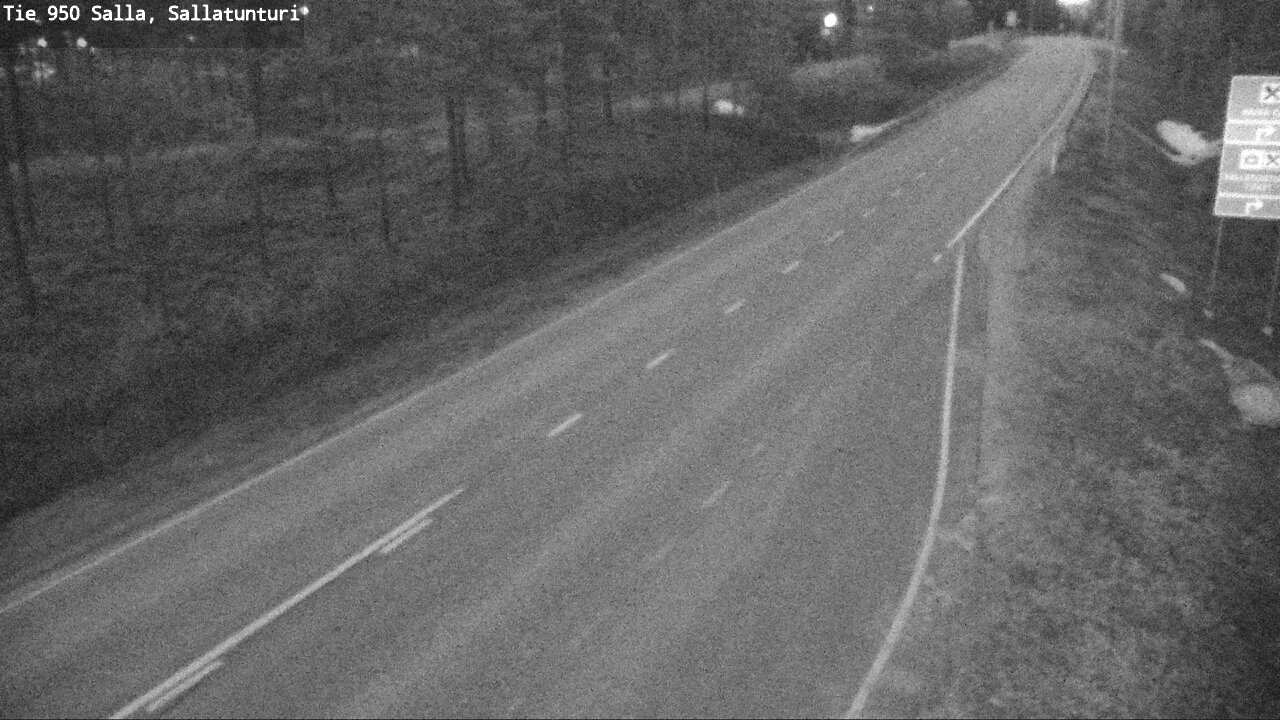 Weather Camera Image Väg 950 Salla, Sallatunturi, Salla, Lappi