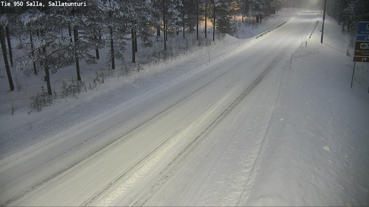 Weather Camera Image Road 950 Salla, Sallatunturi, Salla, Lappi