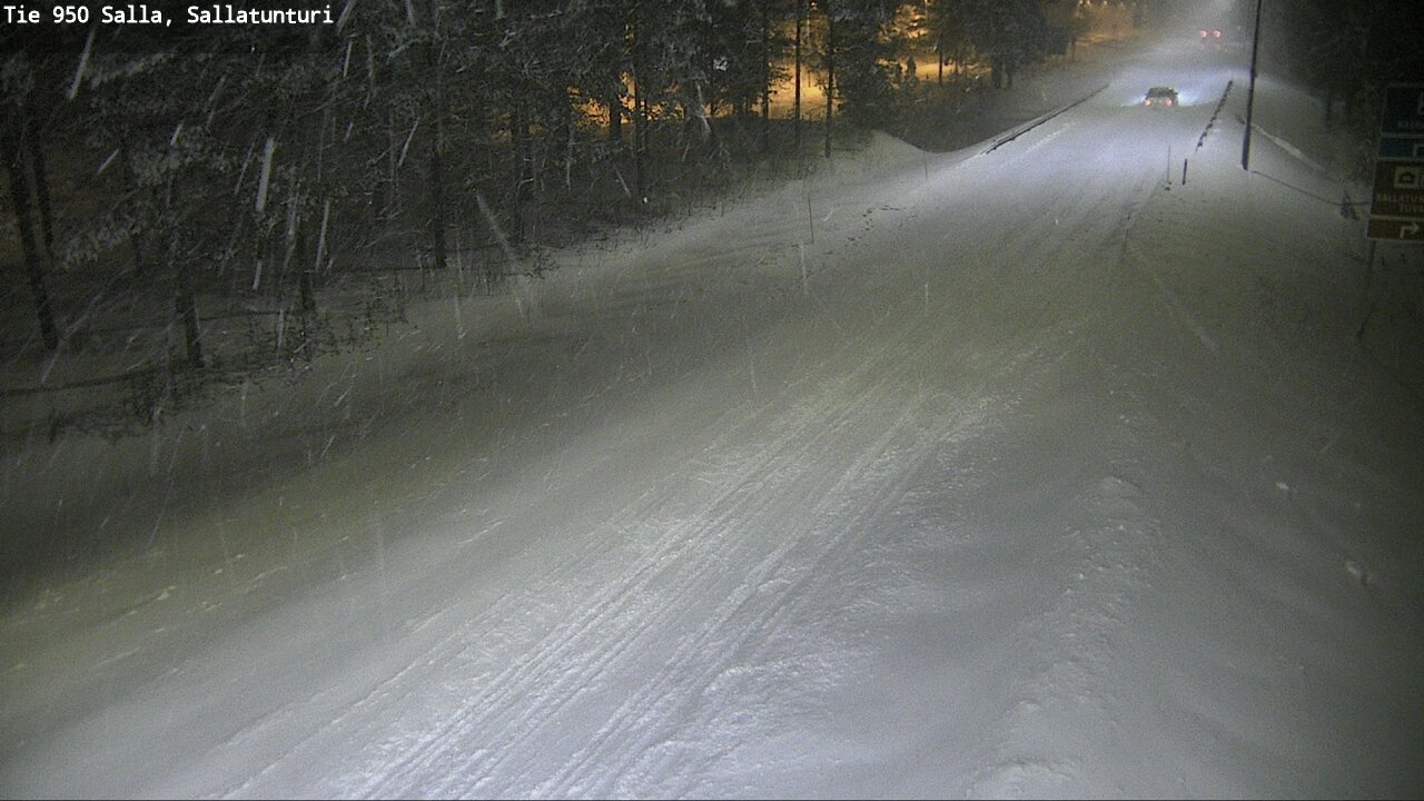 Weather Camera Image Road 950 Salla, Sallatunturi, Salla, Lappi