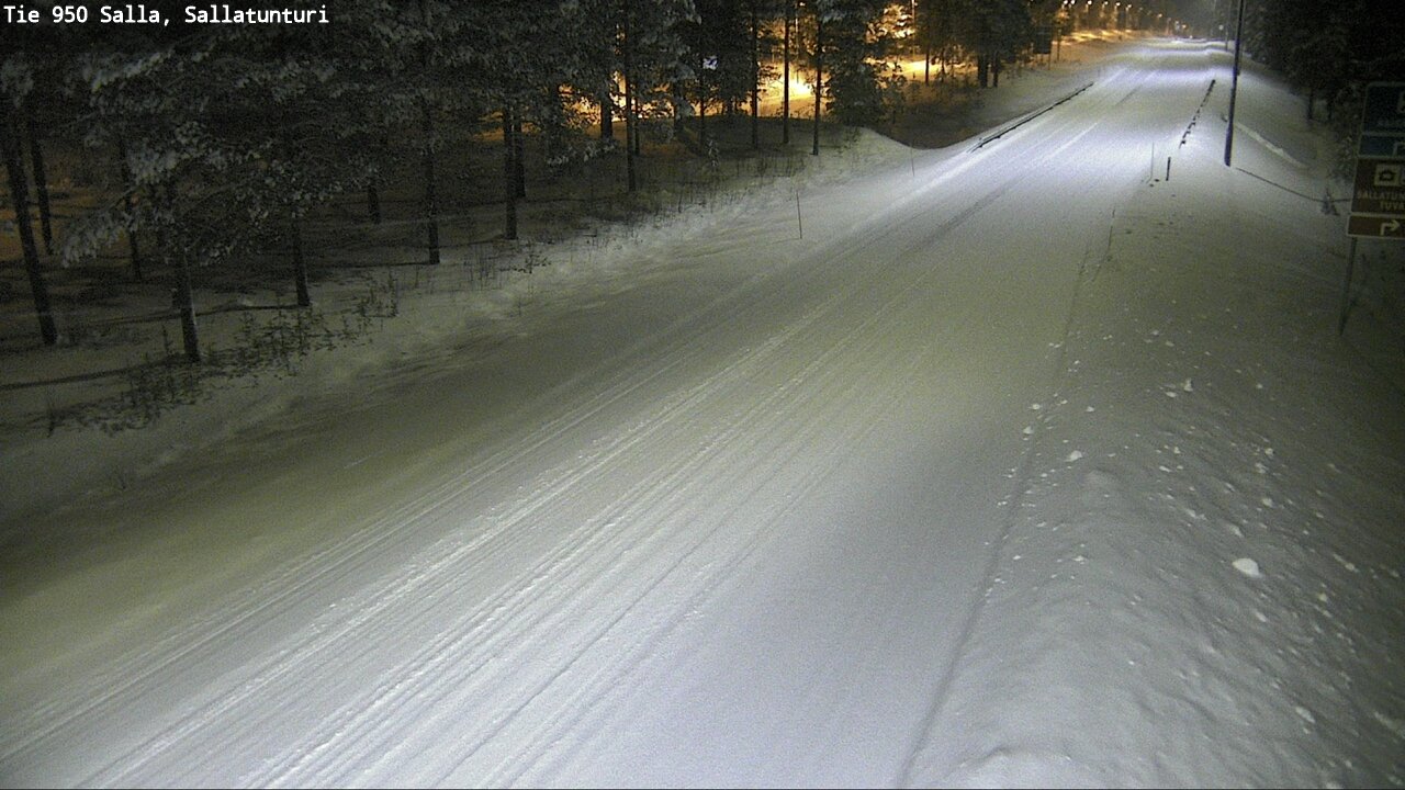 Weather Camera Image Road 950 Salla, Sallatunturi, Salla, Lappi