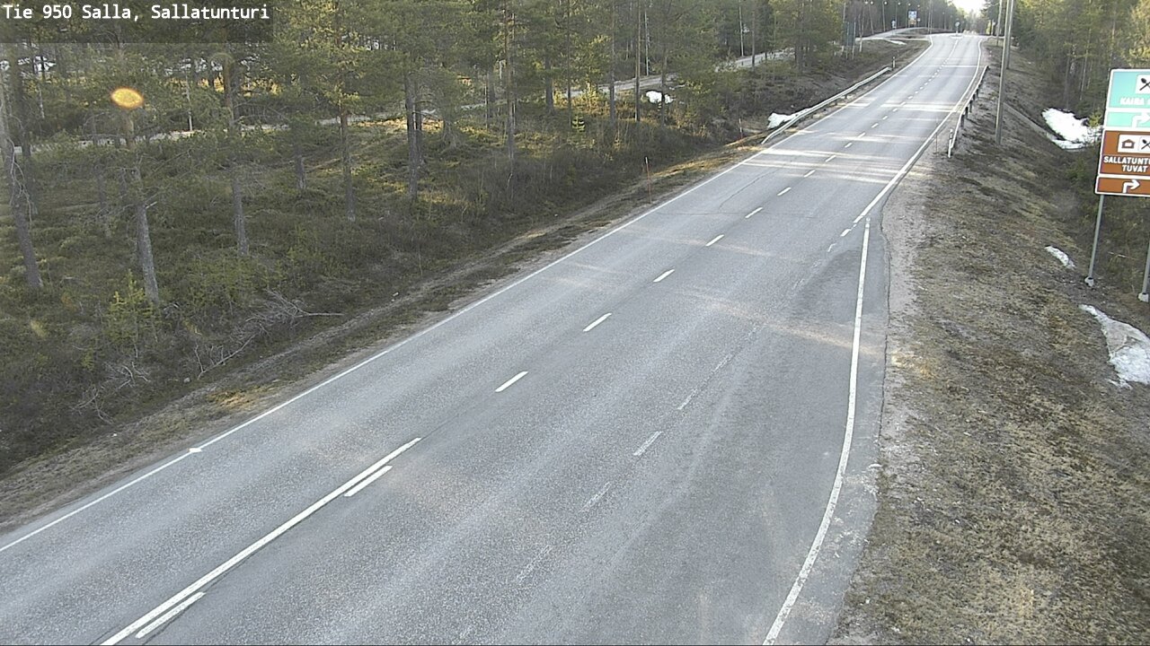 Weather Camera Image Road 950 Salla, Sallatunturi, Salla, Lappi