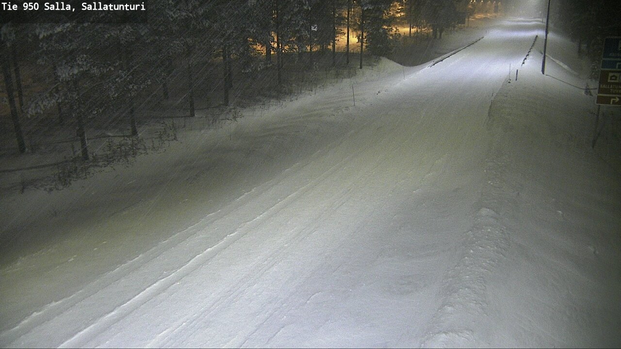Weather Camera Image Road 950 Salla, Sallatunturi, Salla, Lappi