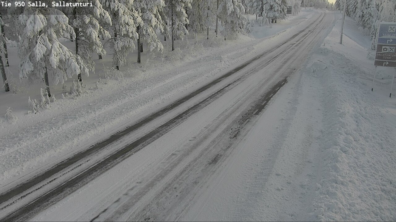 Kelikamerat Kuva Tie 950 Salla, Sallatunturi, Salla, Lappi