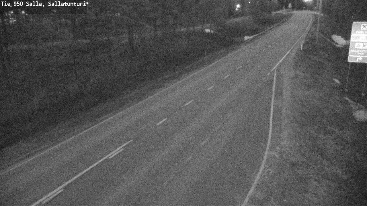 Weather Camera Image Väg 950 Salla, Sallatunturi, Salla, Lappi