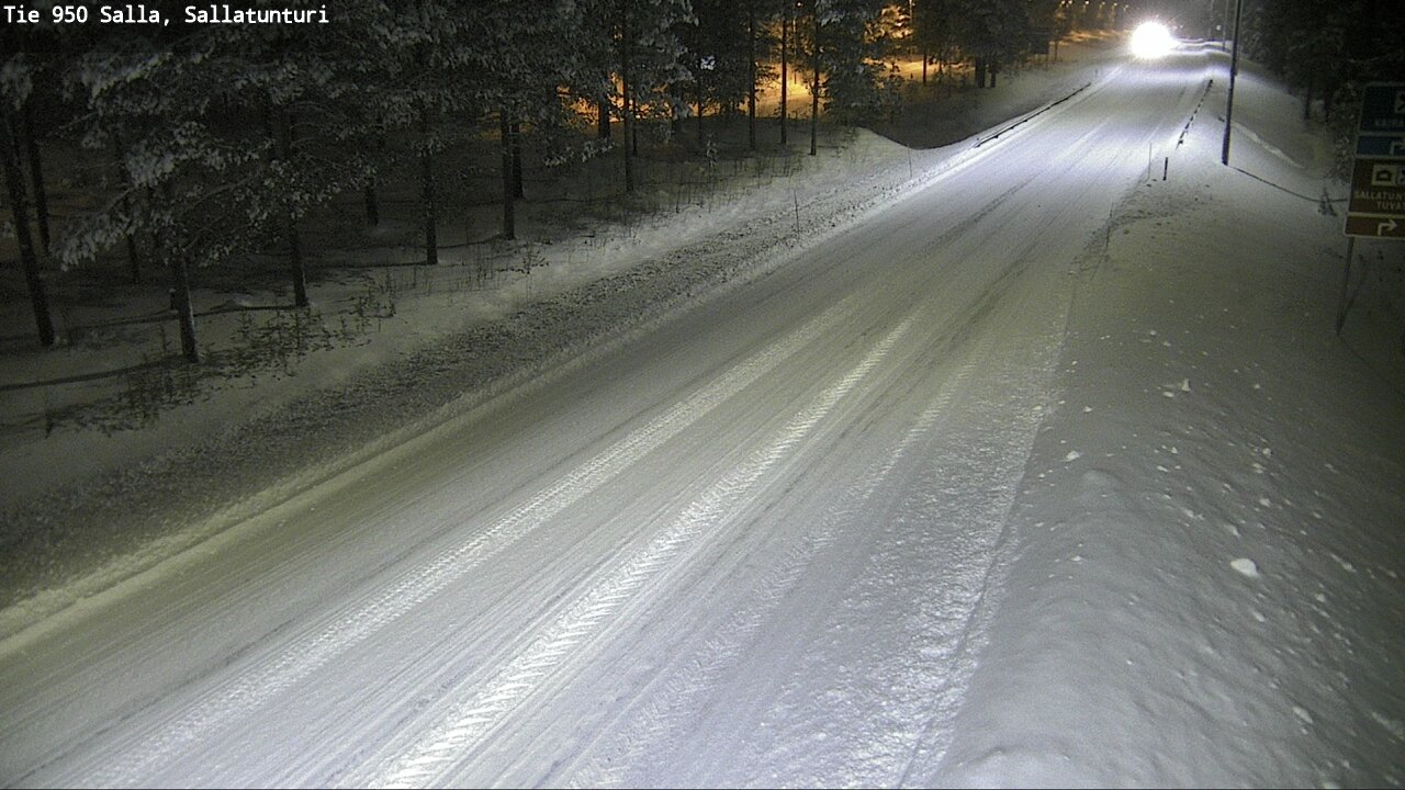 Weather Camera Image Road 950 Salla, Sallatunturi, Salla, Lappi