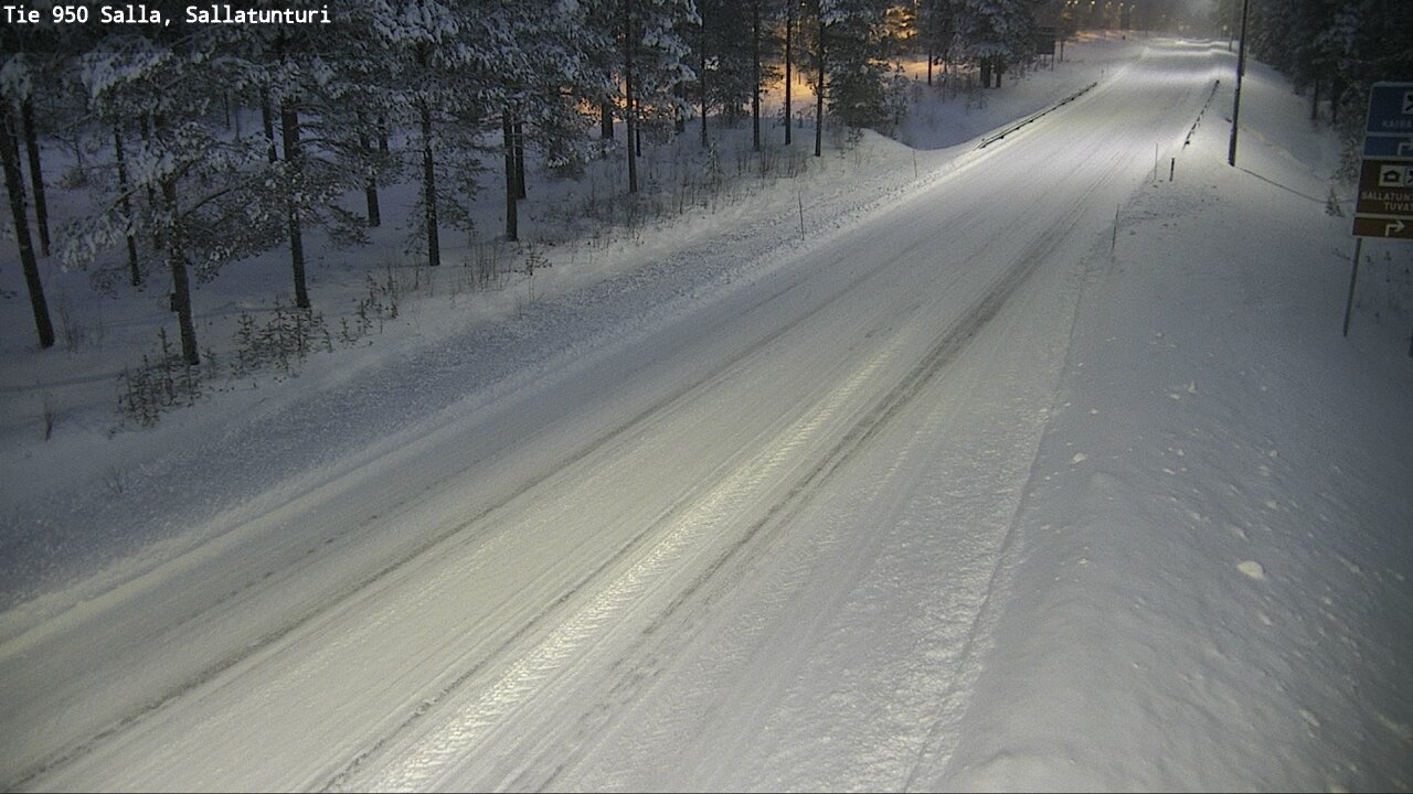 Weather Camera Image Road 950 Salla, Sallatunturi, Salla, Lappi