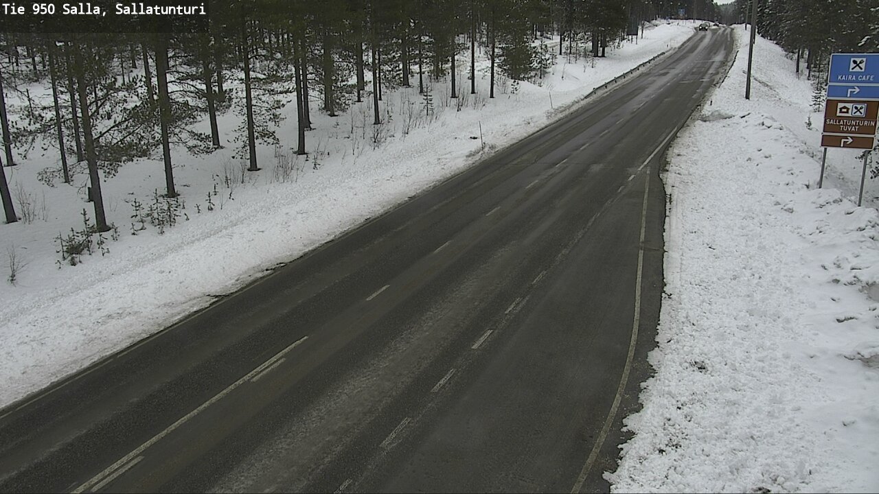 Weather Camera Image Väg 950 Salla, Sallatunturi, Salla, Lappi