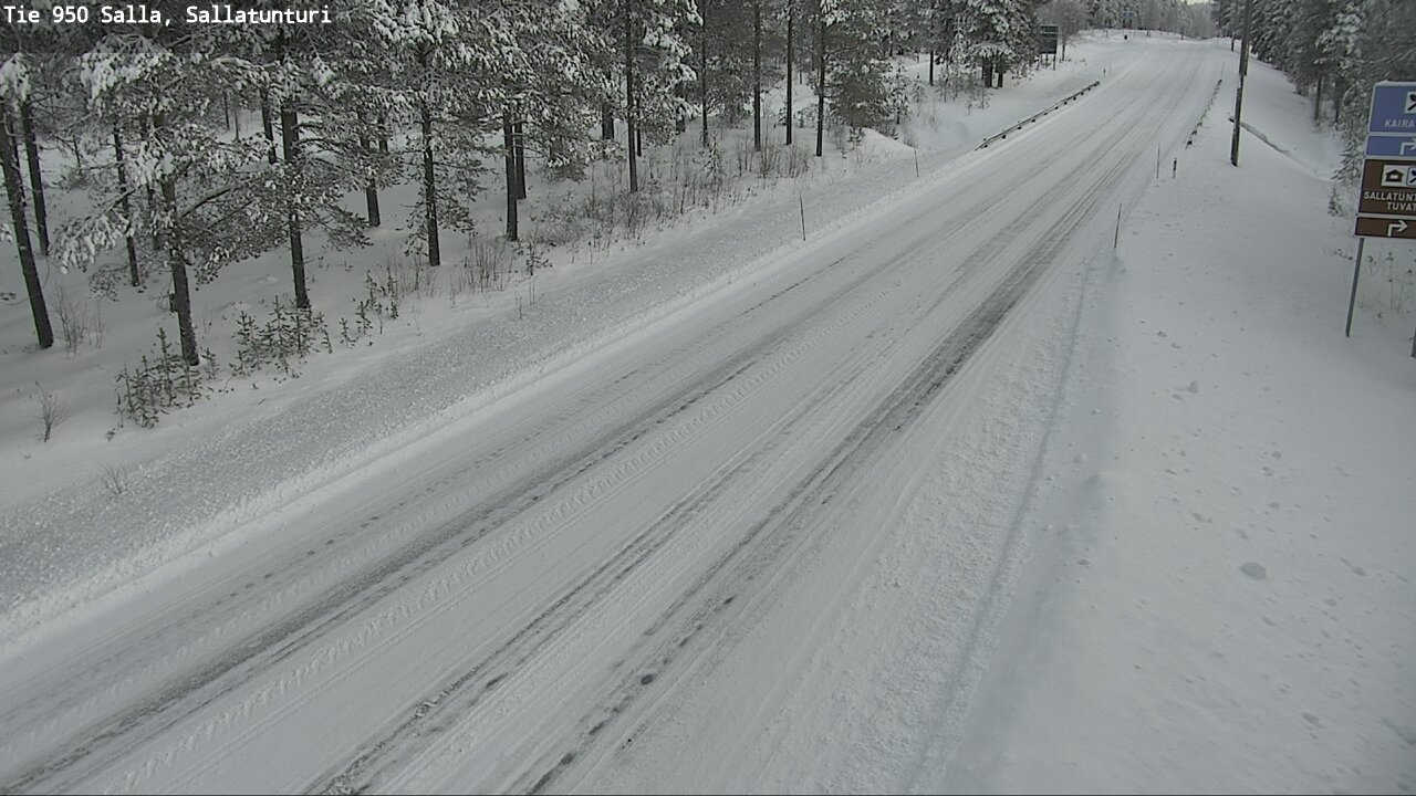 Weather Camera Image Road 950 Salla, Sallatunturi, Salla, Lappi