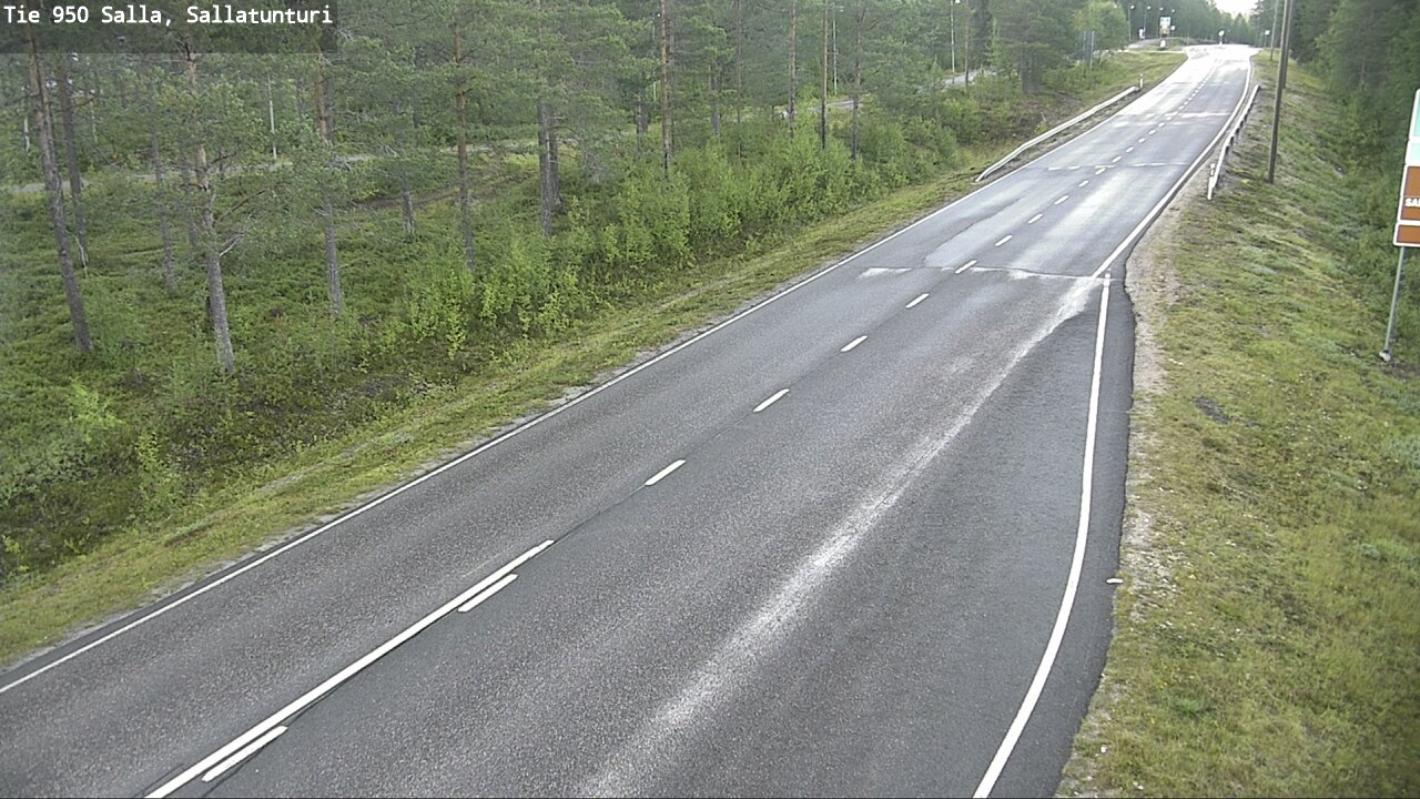 Weather Camera Image Road 950 Salla, Sallatunturi, Salla, Lappi