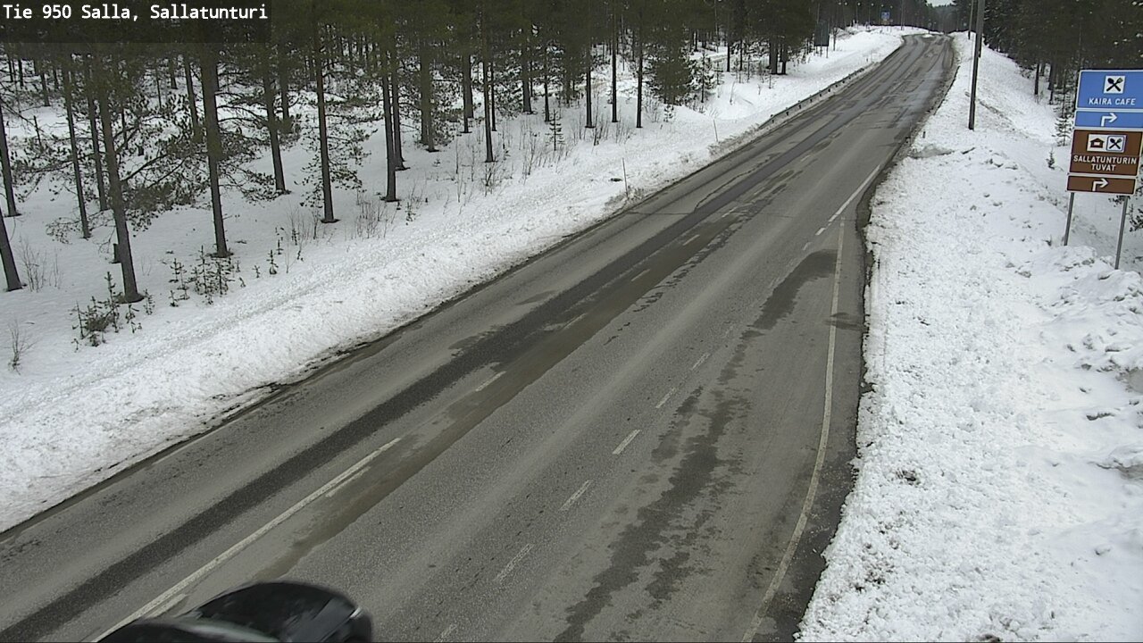 Weather Camera Image Väg 950 Salla, Sallatunturi, Salla, Lappi
