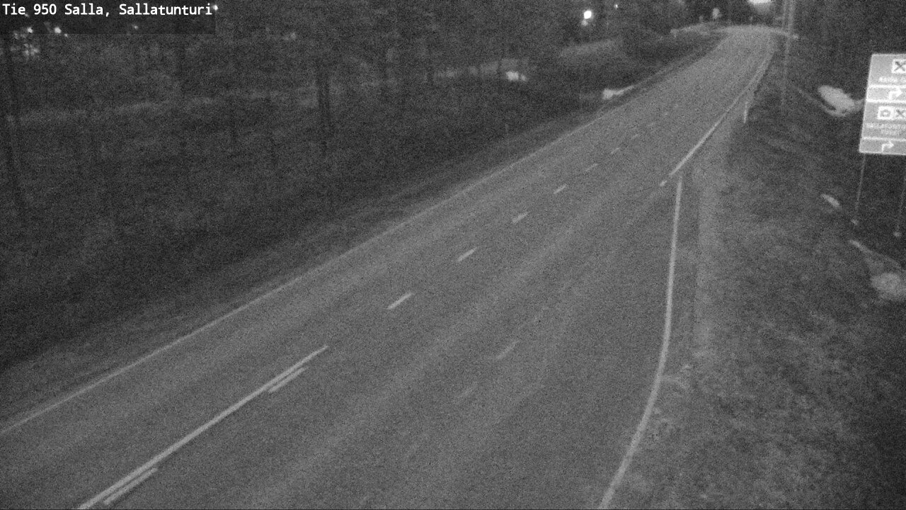 Weather Camera Image Väg 950 Salla, Sallatunturi, Salla, Lappi