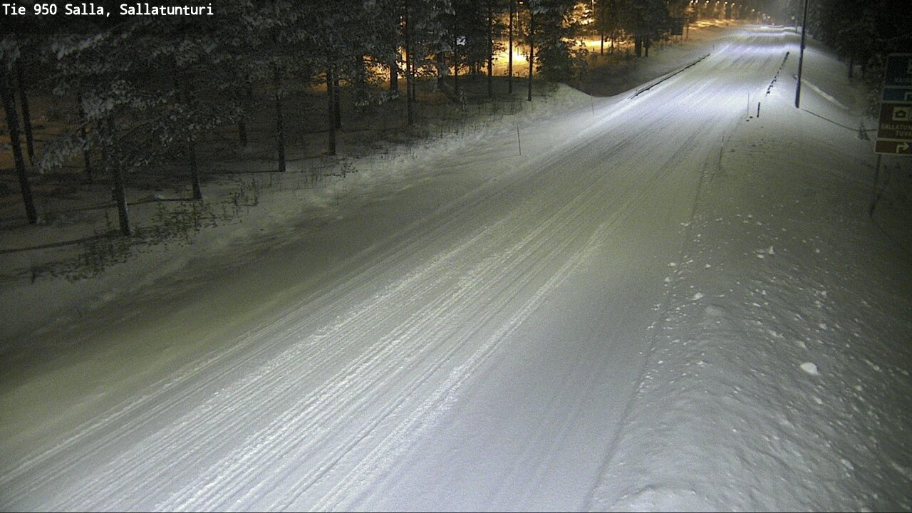 Weather Camera Image Road 950 Salla, Sallatunturi, Salla, Lappi
