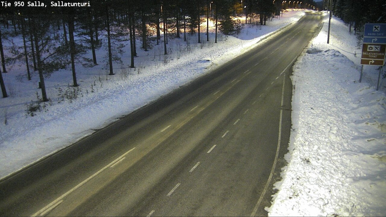 Kelikamerat Kuva Tie 950 Salla, Sallatunturi, Salla, Lappi