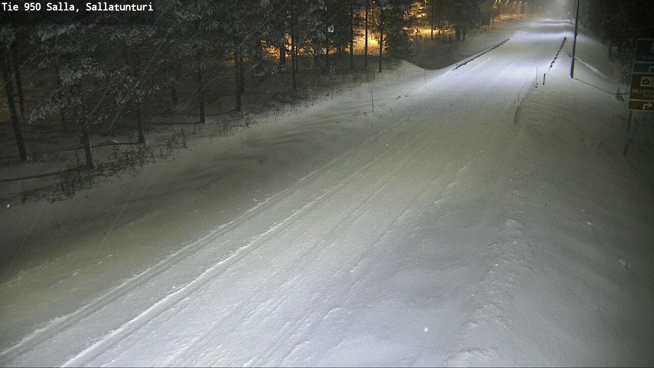 Weather Camera Image Road 950 Salla, Sallatunturi, Salla, Lappi
