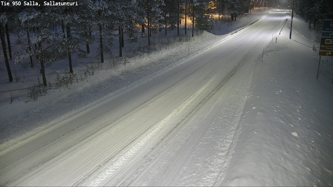 Weather Camera Image Road 950 Salla, Sallatunturi, Salla, Lappi