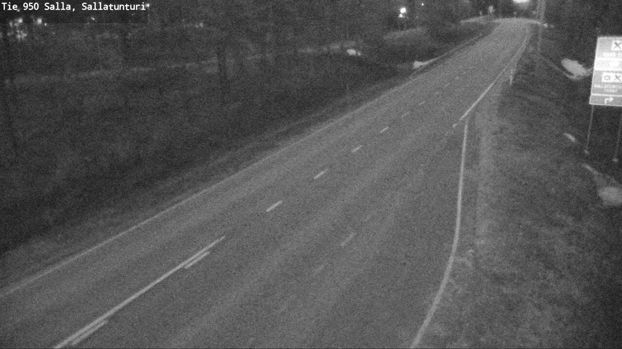 Weather Camera Image Väg 950 Salla, Sallatunturi, Salla, Lappi
