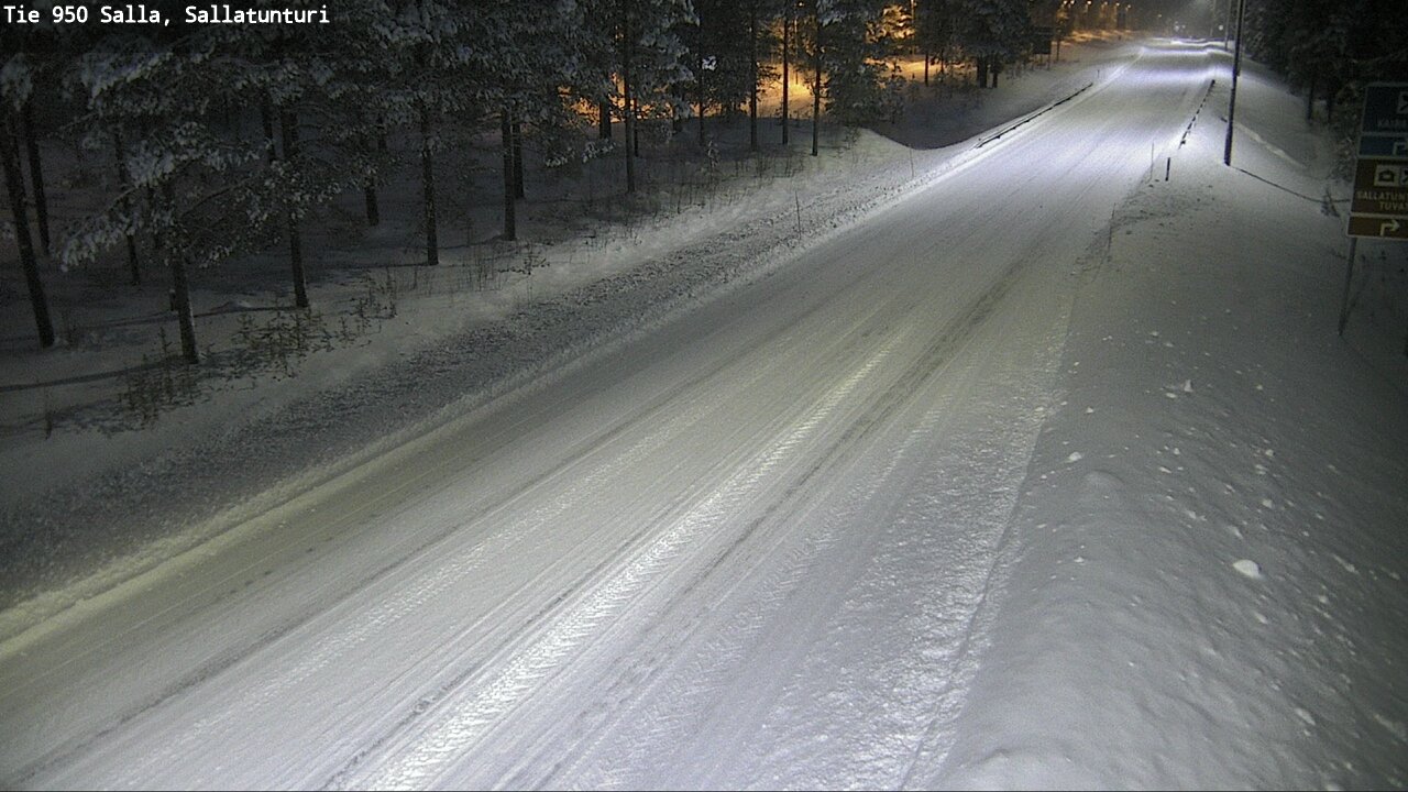 Weather Camera Image Road 950 Salla, Sallatunturi, Salla, Lappi