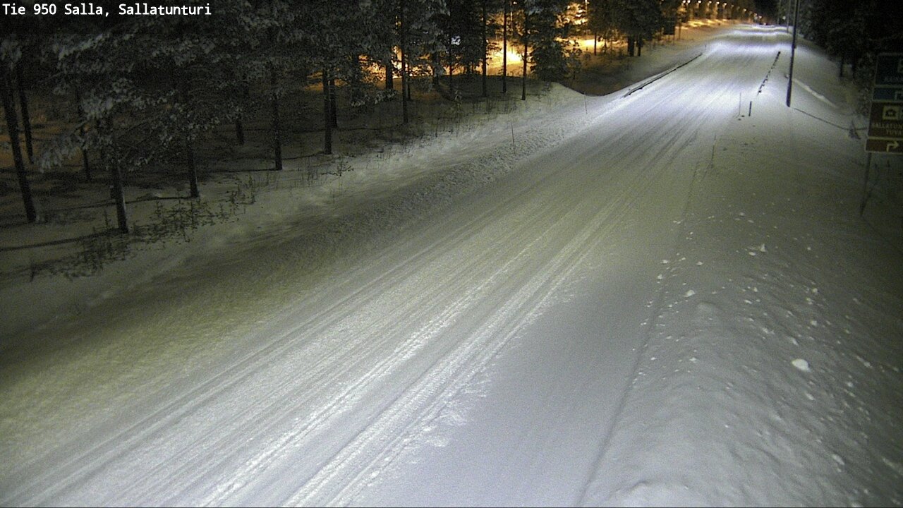 Weather Camera Image Road 950 Salla, Sallatunturi, Salla, Lappi