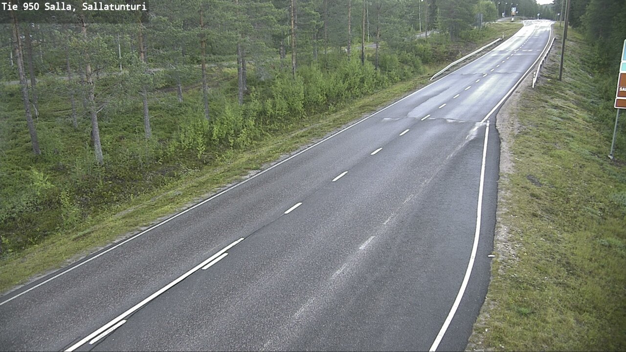 Weather Camera Image Road 950 Salla, Sallatunturi, Salla, Lappi