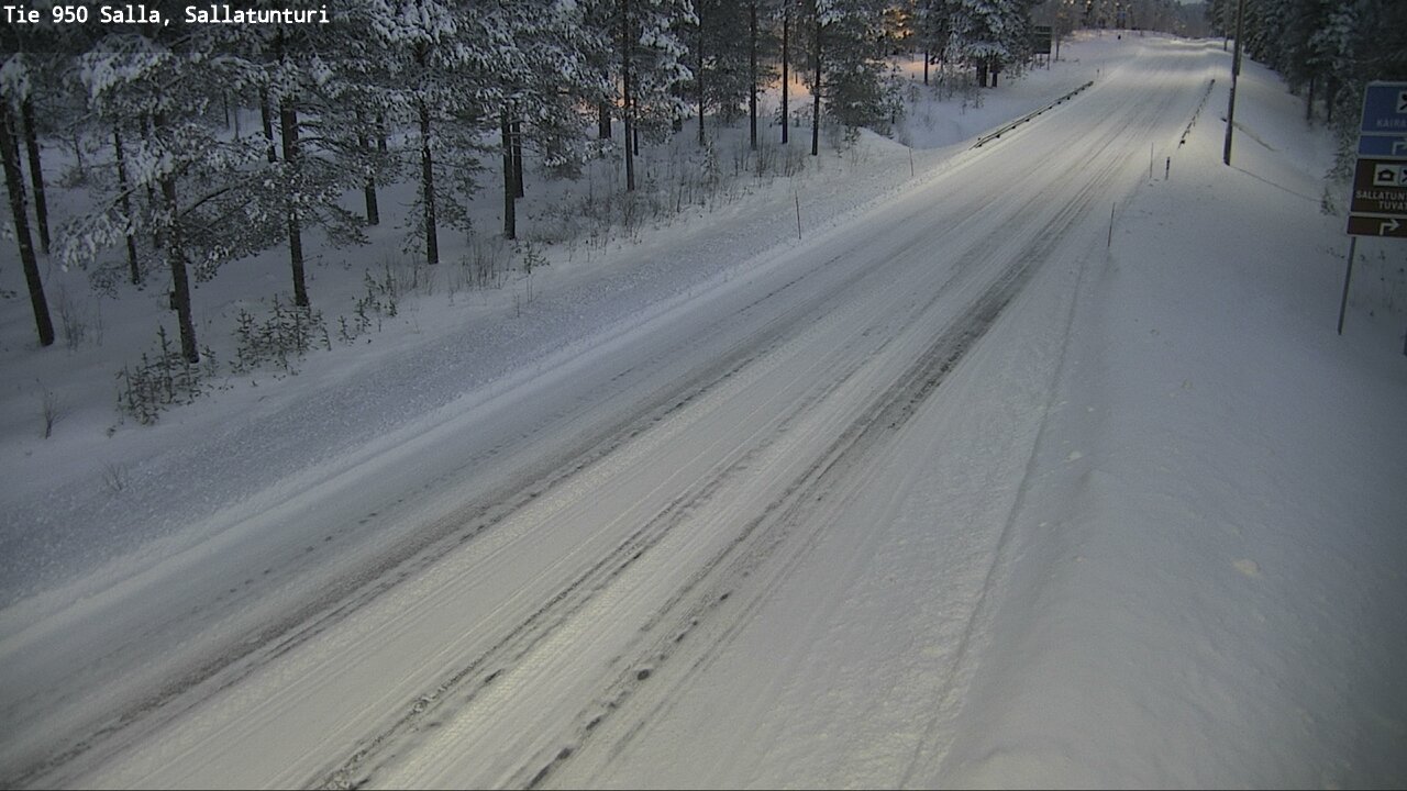 Weather Camera Image Road 950 Salla, Sallatunturi, Salla, Lappi