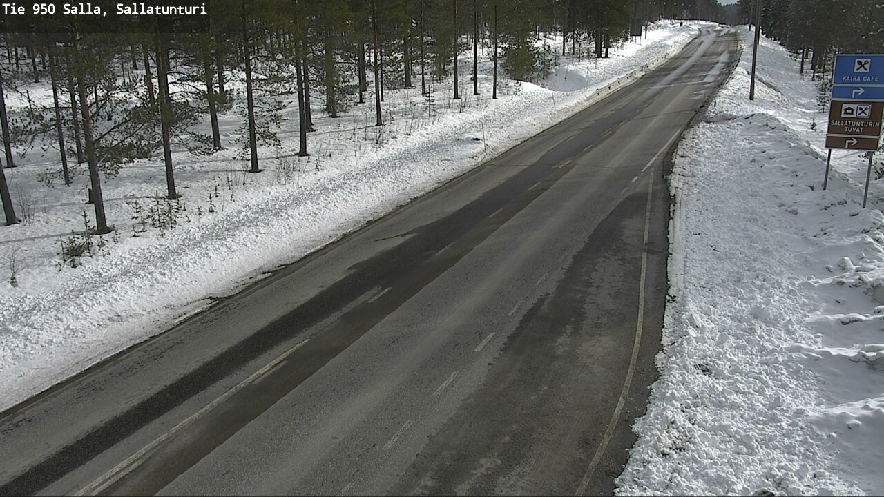 Weather Camera Image Väg 950 Salla, Sallatunturi, Salla, Lappi