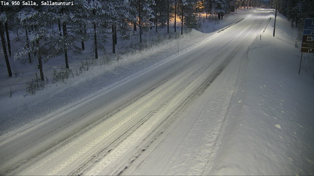 Weather Camera Image Road 950 Salla, Sallatunturi, Salla, Lappi