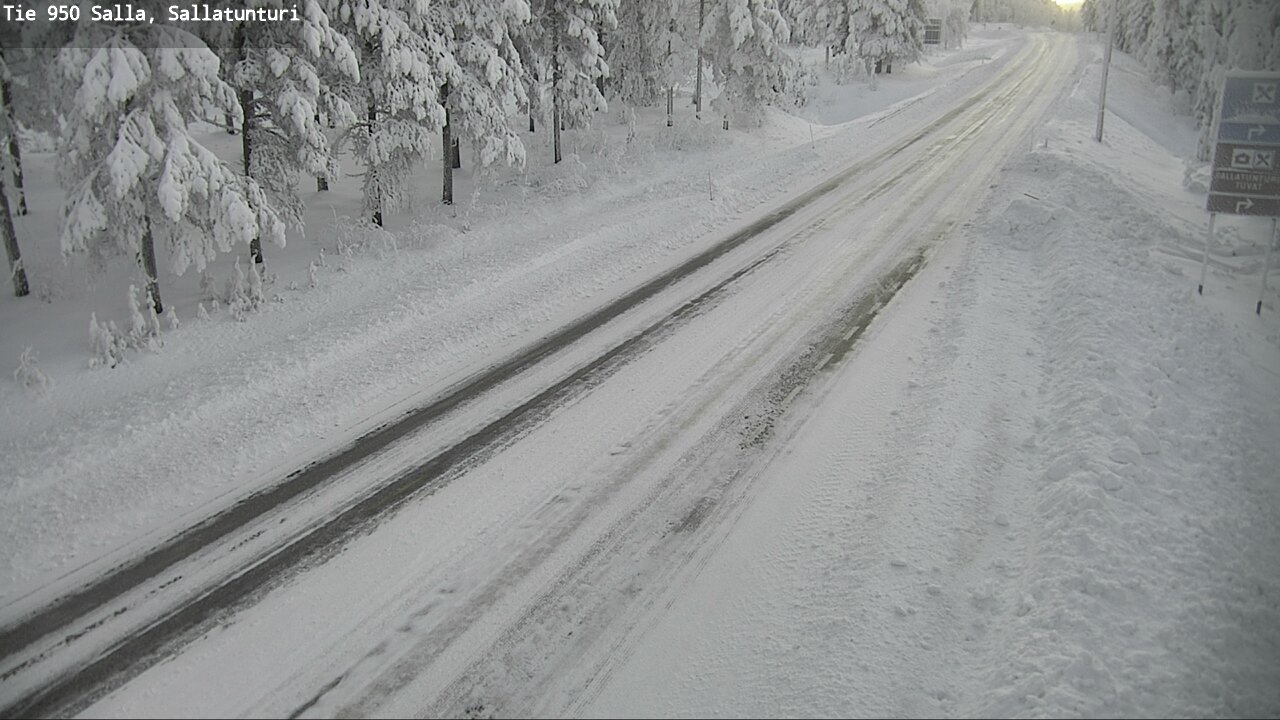 Kelikamerat Kuva Tie 950 Salla, Sallatunturi, Salla, Lappi