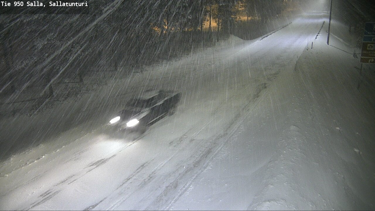 Weather Camera Image Road 950 Salla, Sallatunturi, Salla, Lappi
