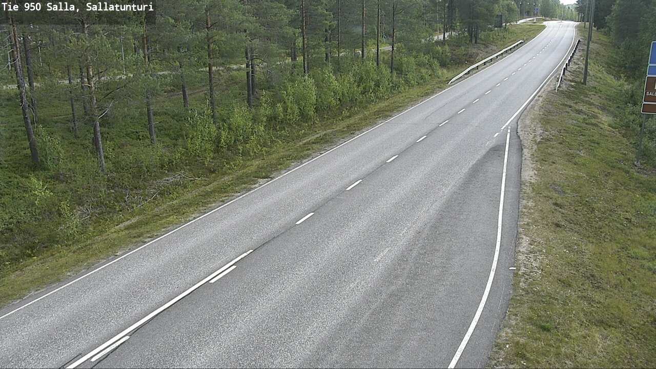 Weather Camera Image Road 950 Salla, Sallatunturi, Salla, Lappi