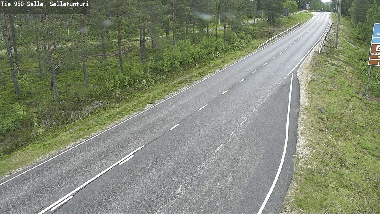 Weather Camera Image Väg 950 Salla, Sallatunturi, Salla, Lappi