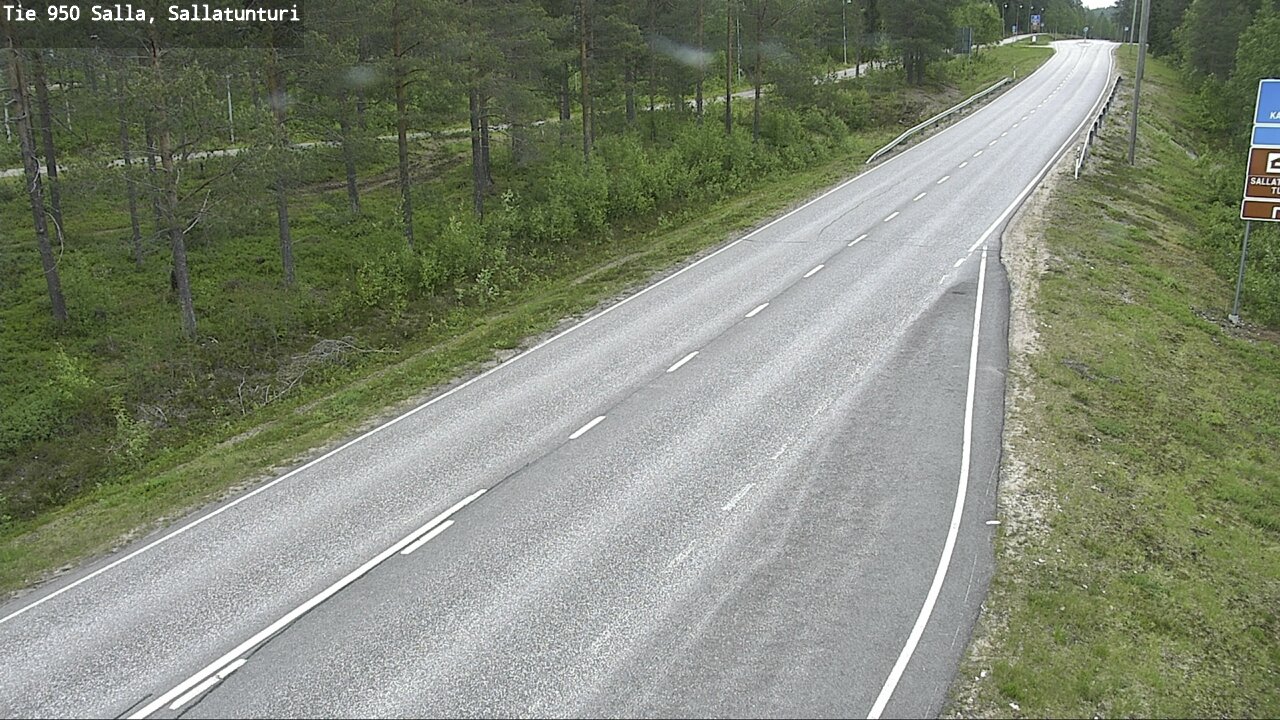 Weather Camera Image Road 950 Salla, Sallatunturi, Salla, Lappi