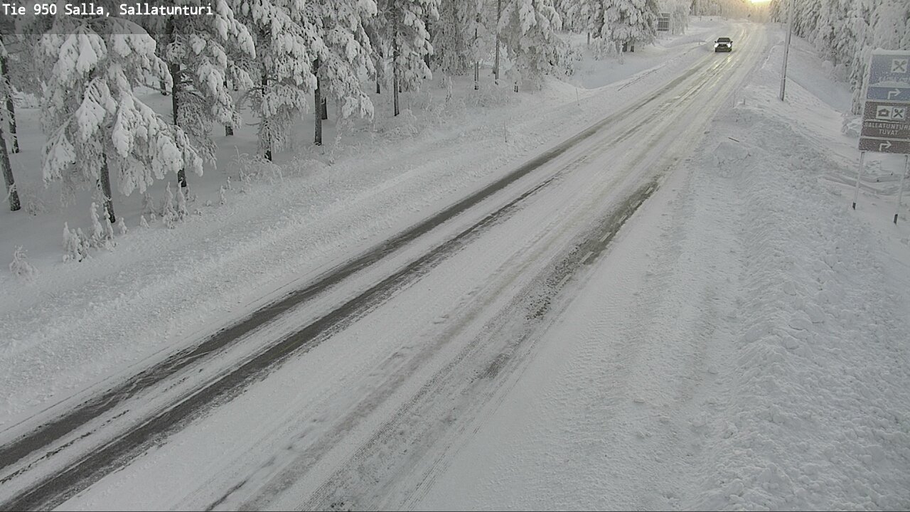 Kelikamerat Kuva Tie 950 Salla, Sallatunturi, Salla, Lappi