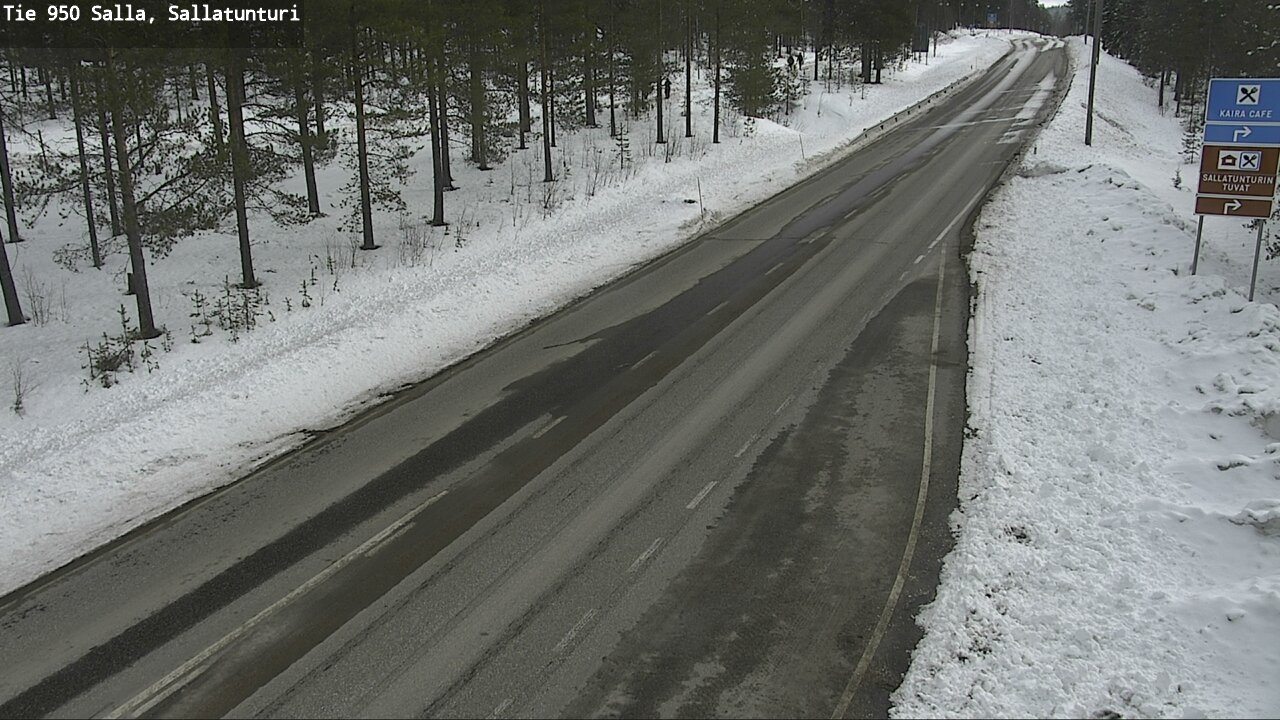 Weather Camera Image Väg 950 Salla, Sallatunturi, Salla, Lappi