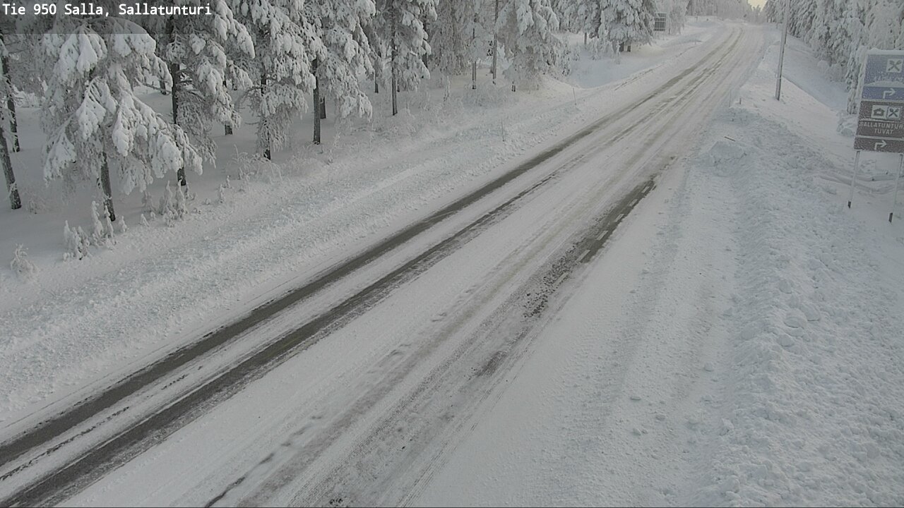 Kelikamerat Kuva Tie 950 Salla, Sallatunturi, Salla, Lappi