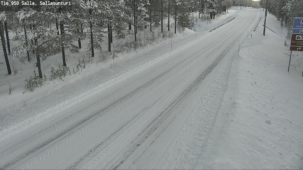 Weather Camera Image Road 950 Salla, Sallatunturi, Salla, Lappi