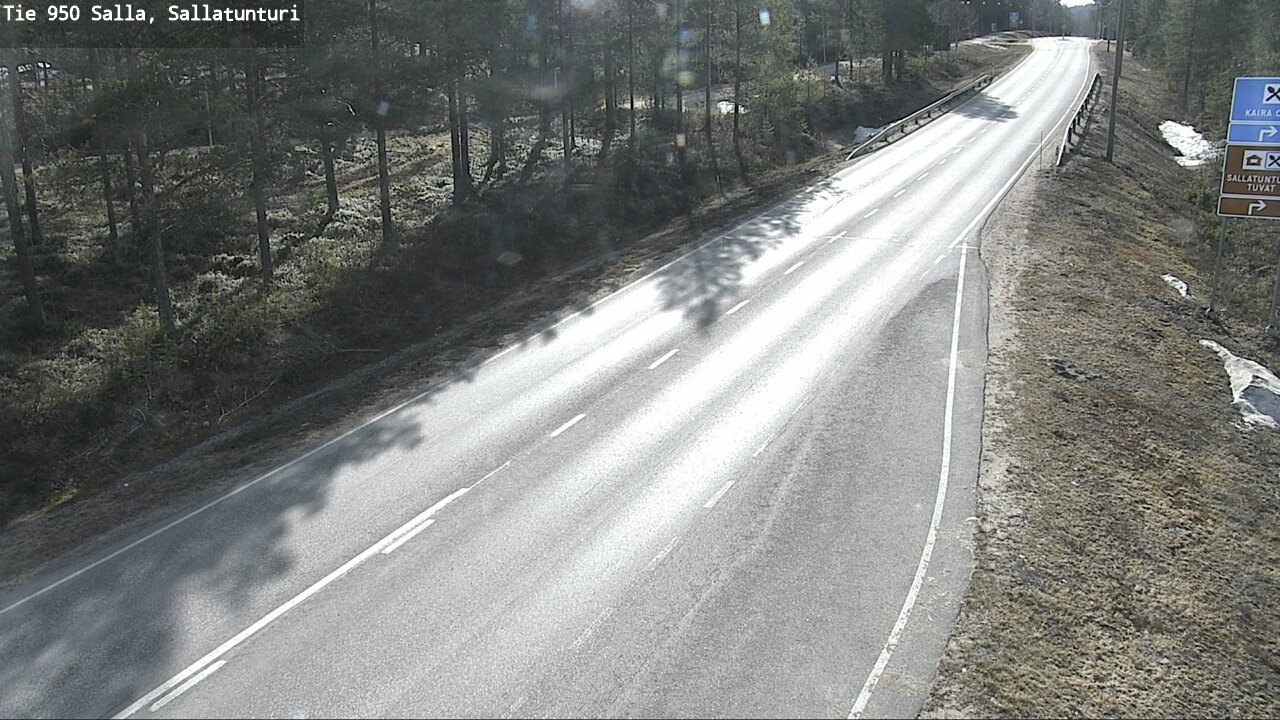 Weather Camera Image Road 950 Salla, Sallatunturi, Salla, Lappi