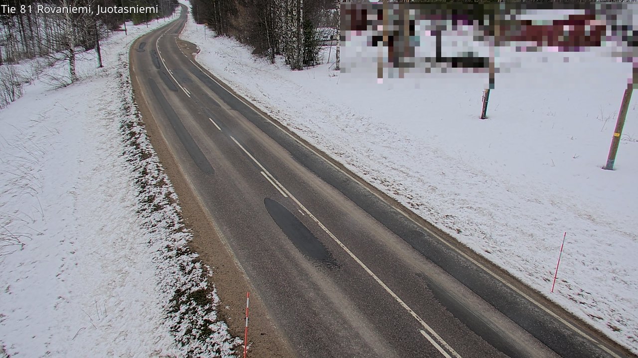 Weather Camera Image Väg 81 Rovaniemi, Juotasniem, Rovaniemi, Lappi