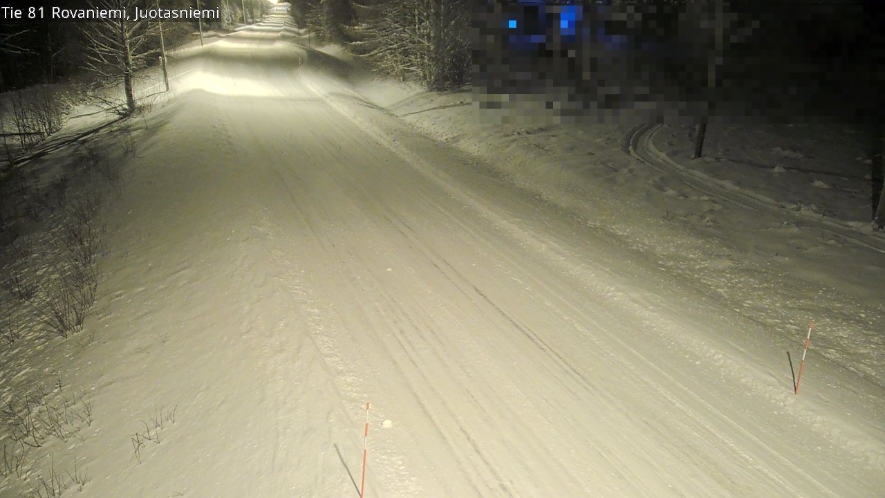 Weather Camera Image Väg 81 Rovaniemi, Juotasniem, Rovaniemi, Lappi