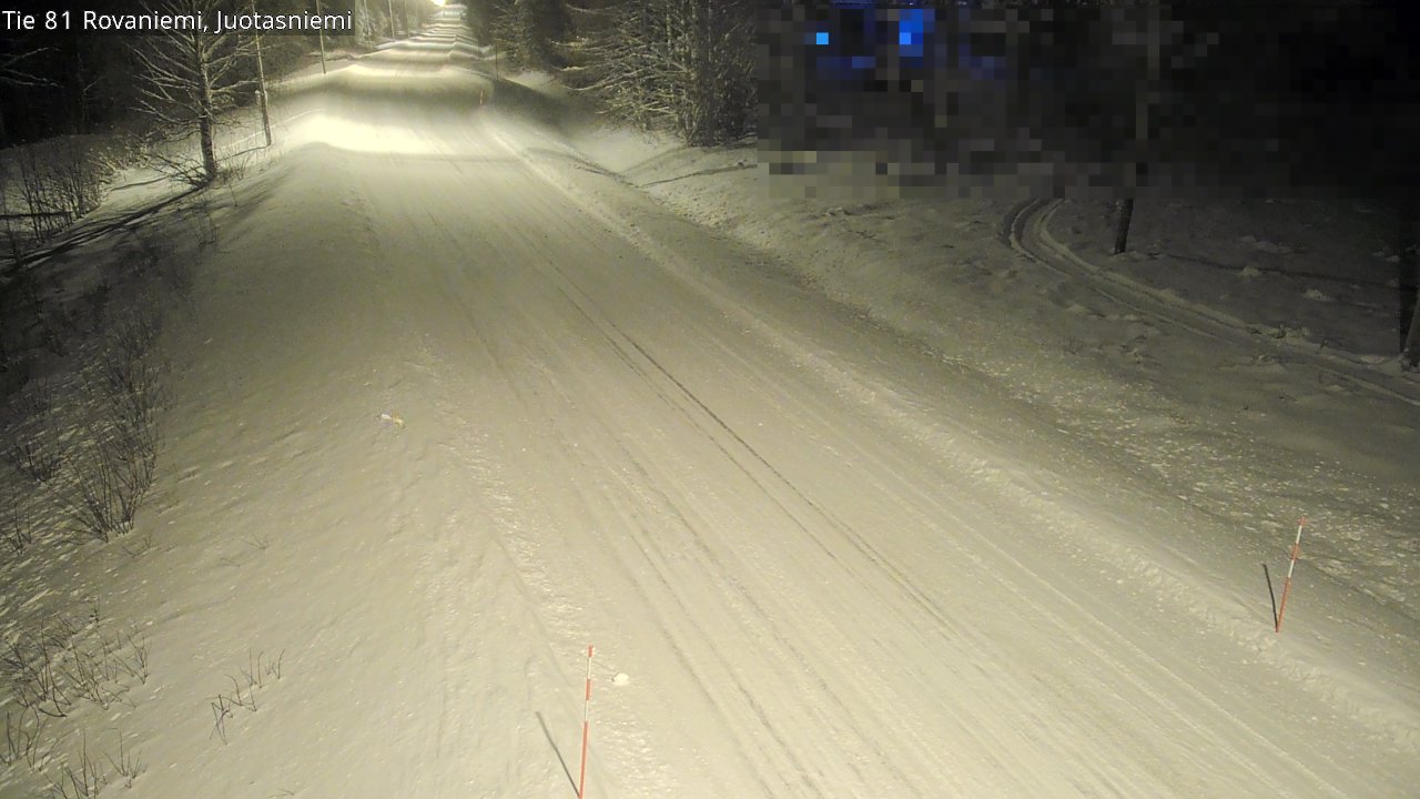 Weather Camera Image Väg 81 Rovaniemi, Juotasniem, Rovaniemi, Lappi