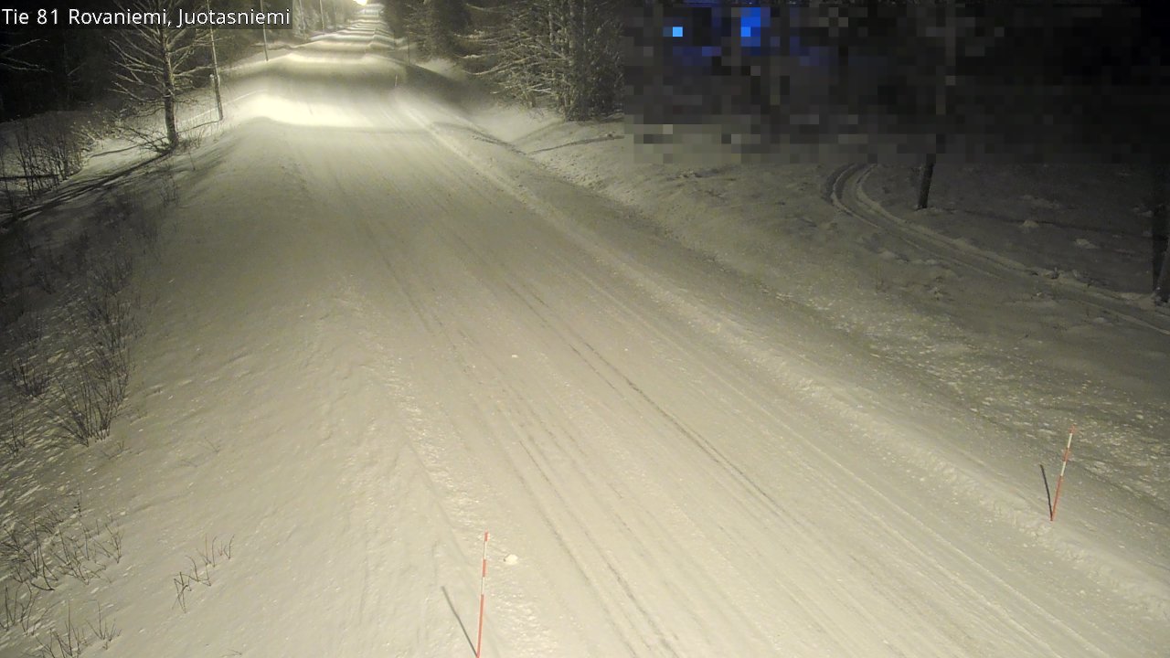 Weather Camera Image Väg 81 Rovaniemi, Juotasniem, Rovaniemi, Lappi
