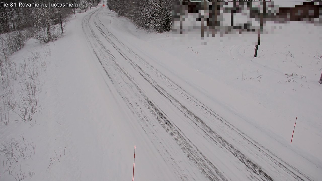Weather Camera Image Väg 81 Rovaniemi, Juotasniem, Rovaniemi, Lappi