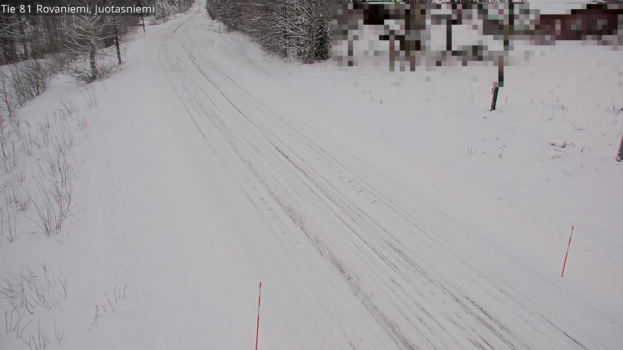 Weather Camera Image Väg 81 Rovaniemi, Juotasniem, Rovaniemi, Lappi